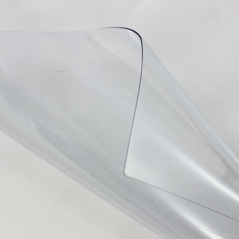 PVC-Abdeckplane rund nach Maß mit Ösen transparent 630 g/m² B1